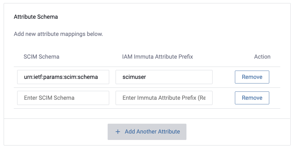 SCIM Attribute Mapping